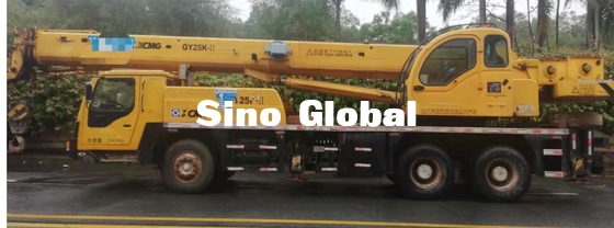 Derek XCMG bekas 25 Ton Kapasitas 3000mm Radus Kerja