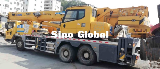 Derek tangan ke-2 XCMG 25 Ton, derek yang dipasang di truk bekas, Diameter Putar 21m