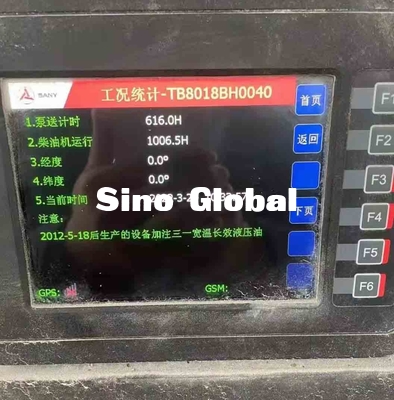 Sany HBT8018 C5 Digunakan Beton Trailer Pump 180kw S Valve Type