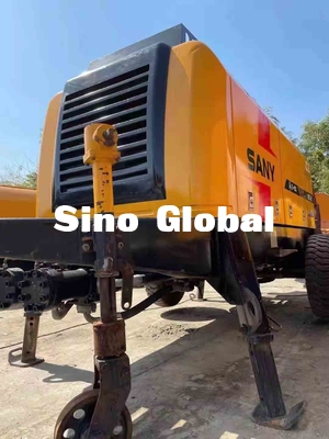 Digunakan Sany Trailer Mounted Pompa Beton THB60C 90kw Nilai Daya