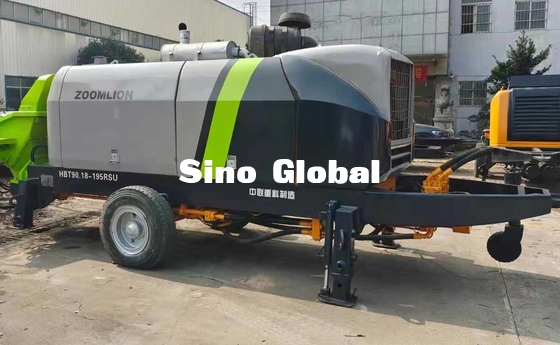 195kw Daya Digunakan Pompa Trailer Beton Zoomlion THBT90.18.195RSU 93m3 / H