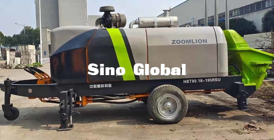 195kw Daya Digunakan Pompa Trailer Beton Zoomlion THBT90.18.195RSU 93m3 / H