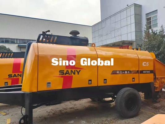 Pompa Trailer Beton Tangan Kedua 180KW Daya 2200rpm Kecepatan Putar