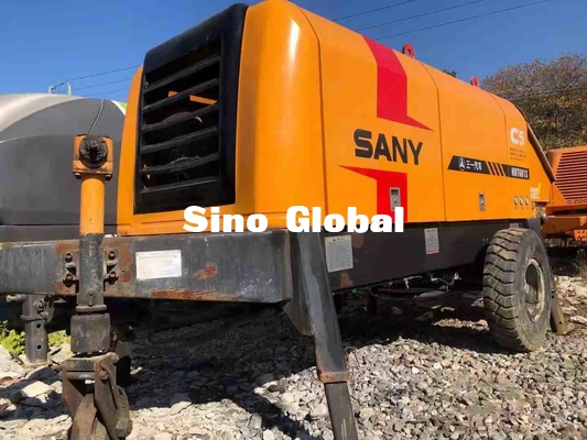 HBT6013 Sany Digunakan Trailer Mounted Concrete Pump 90KW S Valve Type