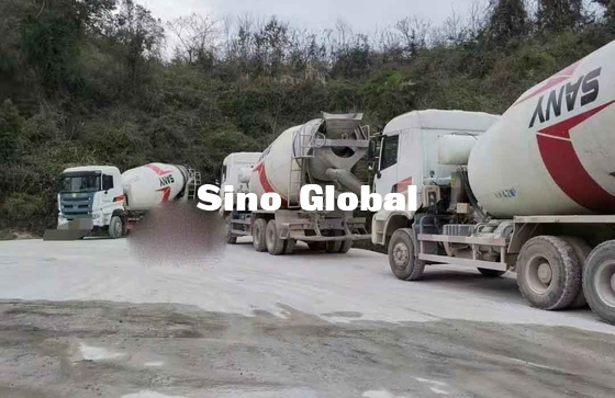 Truk Pengaduk Beton Bekas Sany 12M³ Kapasitas 257KW Tenaga Mesin