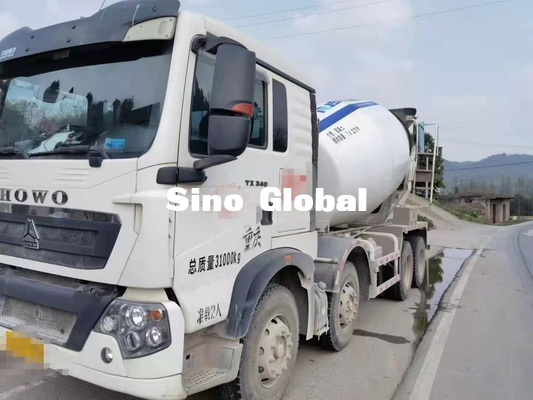 Truk Pengaduk Beton Howo kedua tangan tipe Diesel 10M³ 371HP Power