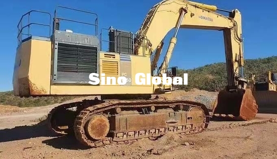 514KW Power Digunakan Ekskavator Perayap Komatsu 1250 Model 170mm Stroke