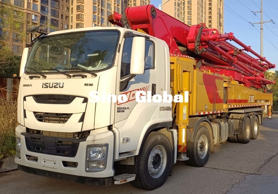 Pompa Beton Sany 49M Baru yang Dipasang di Truk dengan Sasis Isuzu