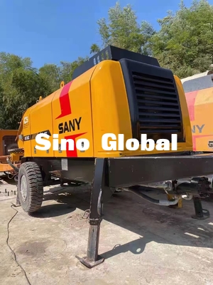75KW Digunakan Pompa Trailer Beton Listrik Sany Yellow HBT60C