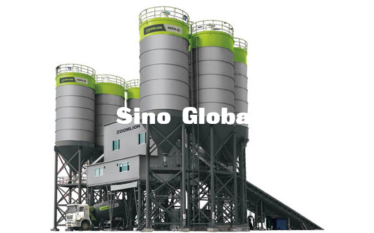 Zoomlion HZS120P Pengaduk Pabrik Batching Daya 2 * 37KW