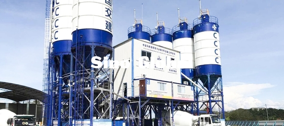 Pabrik Batching Sany HZS120F8 dengan Daya Mixer 2 * 37KW