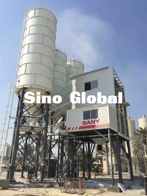 Pabrik Batching Beton Sany HZS60F dengan Daya Motor 2 * 18,5 KW