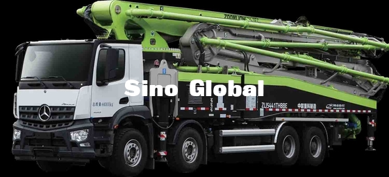 Zoomlion Truck Mounted Pumps 63X-7RZ dengan Benz Chassis